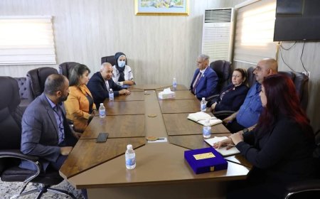 A delegation of members of the International Federation for Minority Media and Human Rights met with the Adviser to the Prime Minister / Chairman of the Dialogue and Community Peace Committee, Dr. Hisham Daoud