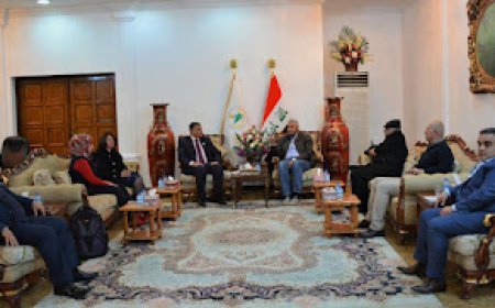 الاتحاد الدولي لاعلام الاقليات وحقوق الانسان يزور محافظة واسط