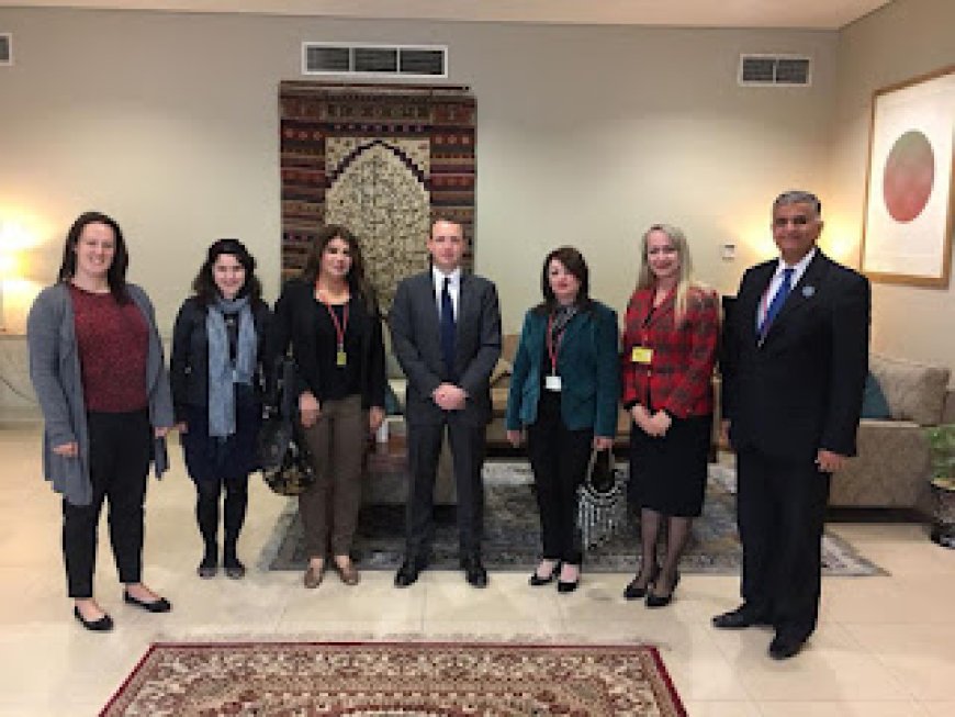 وفد الاتحاد الدولي لاعلام الاقليات وحقوق الانسان في ضيافة السفارة البريطانية