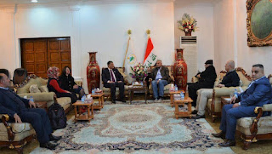 الاتحاد الدولي لاعلام الاقليات وحقوق الانسان يزور محافظة واسط